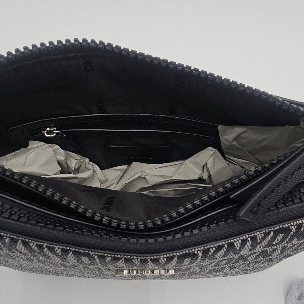 DKNY Black and Gray Logo Handbag - Picture 6 of 8